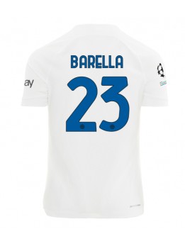 Billige Inter Milan Nicolo Barella #23 Bortedrakt 2023-24 Kortermet